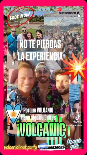 VOLCANIC🔥🎶La mejor fiesta en barco gran canaria