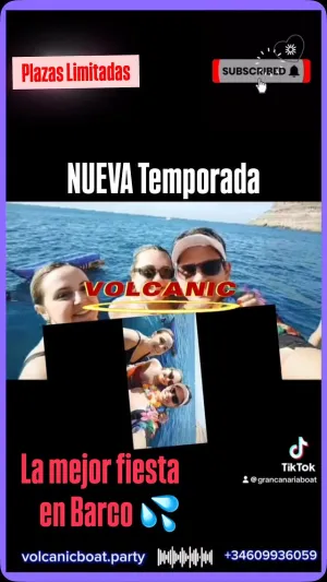 Fiesta en Barco VOLCANIC, estás preparado?😁🔥🎶