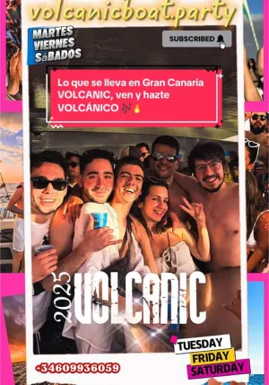 gran canaria boat party volcanic